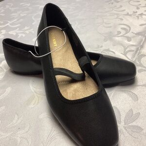 Old Navy Black Ballet Flats SZ 8  MARY JANE BALL BLACK JACK SQUARE  TOE